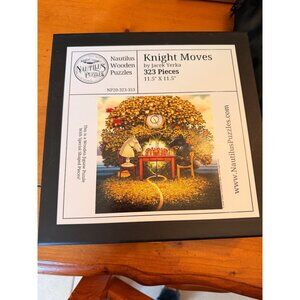 Nautilus Wooden Knight Moves by Jacek Yerka Chess Theme 323 Pieces Complete